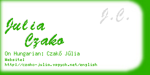 julia czako business card